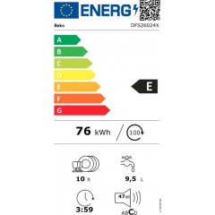 Beko DFS26024X Πλυντήριο Πιάτων Ελεύθερο Π44.8xΒ60xY85εκ. Beko DFS26024X Πλυντήριο Πιάτων Ελεύθερο Π44.8xΒ60xY85εκ.